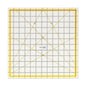 KERING Extra-Large Quilting Ruler - 12.5x12.5 inch Anti-Slip Acrylic Ruler for Patchwork Piecing, Bias Strips & Rotary Cutting, Professional Quilter's Must-Have Tool