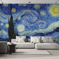 wall26 Starry Night by Vincent Van Gogh Dutch Impressionism 20th Century Artist Peel and Stick Large Wall Mural, Removable Wallpaper, Home Decor - 108x120 inches