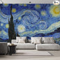 wall26 Starry Night by Vincent Van Gogh Dutch Impressionism 20th Century Artist Peel and Stick Large Wall Mural, Removable Wallpaper, Home Decor - 96x144 inches