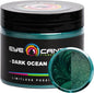 Eye Candy Pigments Premium Green Mica Powder - Dark Ocean Green (50gr) - for Epoxy, Resin, Soap, Paint, Woodworking, Acrylic Pouring, Bath Bombs, Fishing Lures - DIY Arts and Crafts Additive