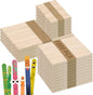 1000PCS Wooden Sticks for Craft, 3 Sizes (2.5",4.5",6") Natural Wood Popsicle Sticks for Ice Pops Waxing Hair Removal and Wax Supplies Classroom Art DIY Paint Craft Project Tongue Depressors