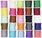 Mandala Crafts 1mm 273 Yards Assorted Cotton Waxed Cord for Jewelry Making Bracelet Cord Waxed String - Beading String Thread Jewelry Cords for Necklaces String