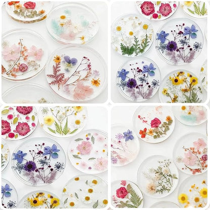 Resin Coaster Molds, 6-Cavity Silicone Coaster Molds for Epoxy Resin, Large DIY Deep Round Silicone Mold for Art Home Decoration