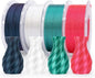 ELEGOO 250g Silk PLA Filament Bundle 1.75mm, 4 Colors Shiny 3D Printer Filaments Dimensional Accuracy +/- 0.02mm, 4 Pack 250g Spool Holly Green/Red/White/Galaxy Black
