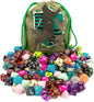 Wiz Dice DND Dice Set - 140 Pieces Total (20 Sets of 7 Dice in Unique Colors) & Storage D&D Dice Bag-Polyhedral Role Playing Dice - Perfect DND Accessories for TTRPG Dice Games - Bag of Tricks