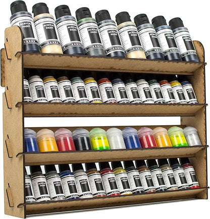 Paint Rack for Model Paints. Hobby Craft Citadel Vallejo Tamiya Army Wall Paint Rack Stand Paint Holder Organiser Miniature Warhammer Paint Storage Model Painting Station (Universal)