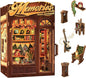 CUTEBEE Book Nook Kit - DIY Miniature House Dollhouse Kit for Adult and Teens, Booknook Bookshelf Decor Alley Model Build with LED Light, Gifts for Family and Friends (Memories Music Bookshop)