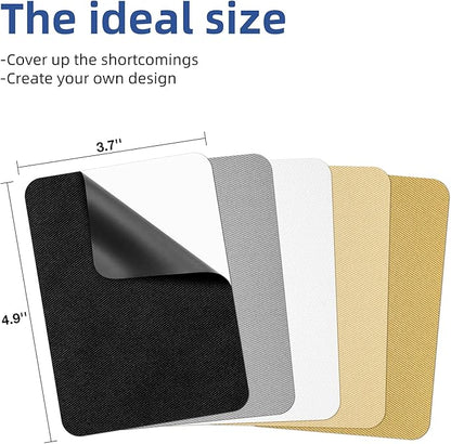 HTVRONT Iron on Patches for Clothing Repair, Multi-Color Fabric Patches Iron on for Denim Jean Repair Decorating Kit 20 Pieces Iron on Patch Size 3.7" by 4.9"(9.5 cm x 12.5 cm)