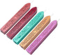 Wax Seal Sticks, Yoption 5 Pcs Totem Fire Manuscript Sealing Seal Wax Sticks with Wicks Multi-Color Cord Wick Sealing Wax for Postage Letter Retro Vintage Wax Seal Stamp (Five Mix Color)