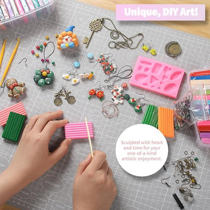 Polymer Clay 85 Colors, Modeling Clay for Kids, Oven Bake Molding Clay Kit,DIY Starter Kits with Sculpting Tools and Accessories, Art and Craft Gifts for Kids and Adults.