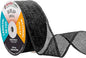 Mandala Crafts Black Burlap Ribbon 1.5 Inches Wide Jute Ribbons for Crafts - 20 Yds Roll Rustic Burlap Wrap Trim Ribbons for Wreaths Bows Wedding Party Decoration