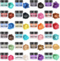 SEISSO Mica Powder - 24 Colors, 0.35 oz(10g) Bottles - Mica Glitter & Pigment for Epoxy Resin, Lip Gloss, Soap, Candle, Bath Bomb, Art Crafts, Nails, Slime