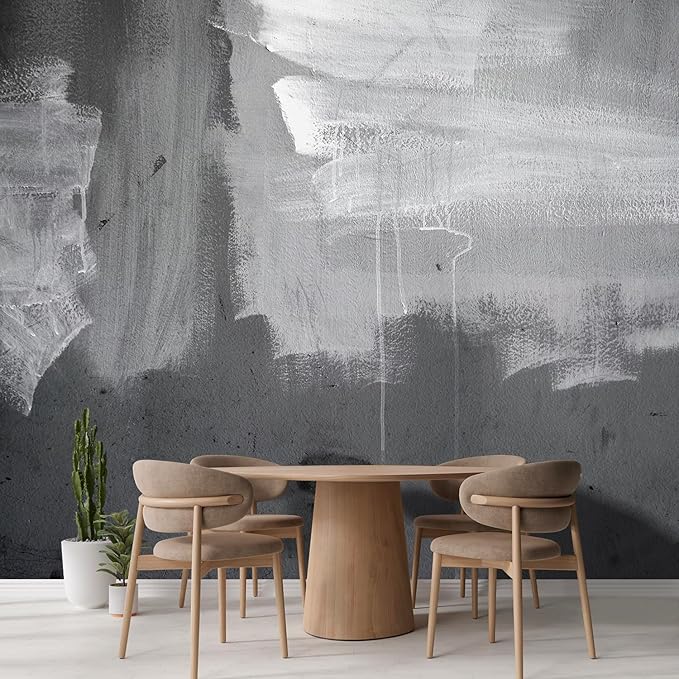 wall26 Grunge Concrete Wall Removable Wall Mural | Self-Adhesive Large Wallpaper - 108x144 inches