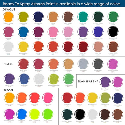 U.S. Art Supply Opaque Lavender Acrylic Special Effects Airbrush Paint - 8oz Ready to Spray Air Brush Paint for Nails, Models, Fabric - Water-Based Air Brush Painting