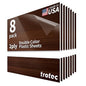 Trotec TroLase | 12"x12"x1/16", 8 Pcs | Cherry/White | 2 Ply | Modified Acrylic | Laser Engraving Double Color Plastic Sheet | Engraving Blanks for Laser, Saw, Guillotine | Made in USA