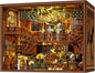 Book Nook Music Kit - DIY Miniature Dollhouse with LED Lights for Adults & Teens, Maestro's Study 3D Wooden Bookshelf Decor, for Family & Friends