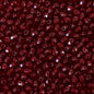 100 pcs Faceted Fire Polished Pressed Czech Glass Beads 4mm (0.16in), Bohemian Dark Ruby Red - 90100