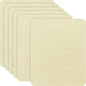 Azobur Coarse Linen Repair Patches, 6 Piece Self-Adhesive Linen Fabric Patches, Multi Color, Can be Used for Linen Sofa Repair and Linen Clothes Repair, Quick Fix Sofa.(Cream-Yellow)