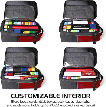 ENHANCE MTG Backpack TCG Card Storage - TCG Backpack for Deck Boxes, Sleeved Cards, Playmats, MTG Accessories