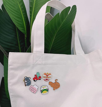 20/40/50 PCS Cute Enamel Backpack Pins, Funny Enamel Pins Bulk Set Cool Button Pins Aesthetic Brooch Lapel Pins Anime for Backpacks, Jackets, Hats, Kids, Girls