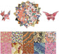 Origami Paper Kit 50 Sheets 6 Inch Square Double Sided Color 10 Vivid Sakura Washi Chiyo Colors for Hand Crafts Origami Paper Arts Creativity.Cherry Blossoms