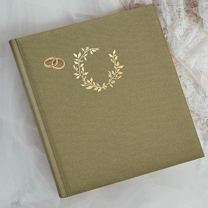 Premium Scrapbook Album – Photo Album with Writing Space – 100 Pages for Multiple Sizes 4x6, 5x7, 6x8, 8x10 – Holds 500 Photos – Wedding, Baby, Travel & Family Memories