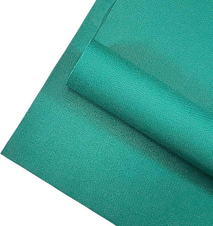 2 Sheets of Green 14 Count Aida Cloth – 21 x 21 Inch Pre-Cut Fabric Squares – Cross Stitch Fabric – 100% Cotton – Ideal for Needlework & Embroidery – The Knotty Unicorn