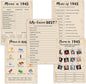 80th Birthday Party Games, Born in 1945 Games Bundle, Set of 5 Activities for 10 Guests, Birthday Party Supplies for Adults, Pack of 50 Cards