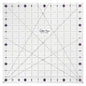 The Quilted Bear Quilting Rulers - Transparent Acrylic Non Slip Quilting, Patchwork & Sewing Ruler with Clear Black Lines & 30, 45 & 60 Degree Angles for Perfect Accuracy & Precision (12.5" x 12.5")