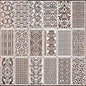 Damask Stencils for Crafts Reusable Texture Stencils Mixed Media Stencil Background Drawing Templates for Painting on Wood Wall Fabrics Crafts Furniture