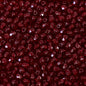 100 pcs Faceted Fire Polished Pressed Czech Glass Beads 3mm (0.12in), Bohemian Dark Ruby Red - 90100