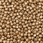 0.88oz (600+ pcs) Faceted Fire Polished Pressed Czech Glass Beads 3mm (0.12in), Aztec Pale Gold - 01710