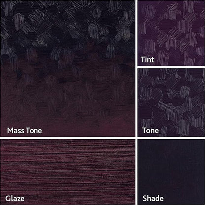 Tusc & Pine Artist Oil Paint - Nocturne Mauve, 150 ml, Non-Yellowing, Rich & Creamy Consistency, Maximum Pigment Load, Small Batch Milled Oil Paints Made in the USA for Professional Artists