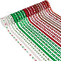 MEEDEE 3/8 inch 100 Yards Assorted Christmas Ribbon - Pack of 20 in Red, Green & White - Mix Grosgrain & Double Face Satin Ribbon for Holiday Décor, Gift Wrapping, Xmas Wreath Bow or Crafting Project