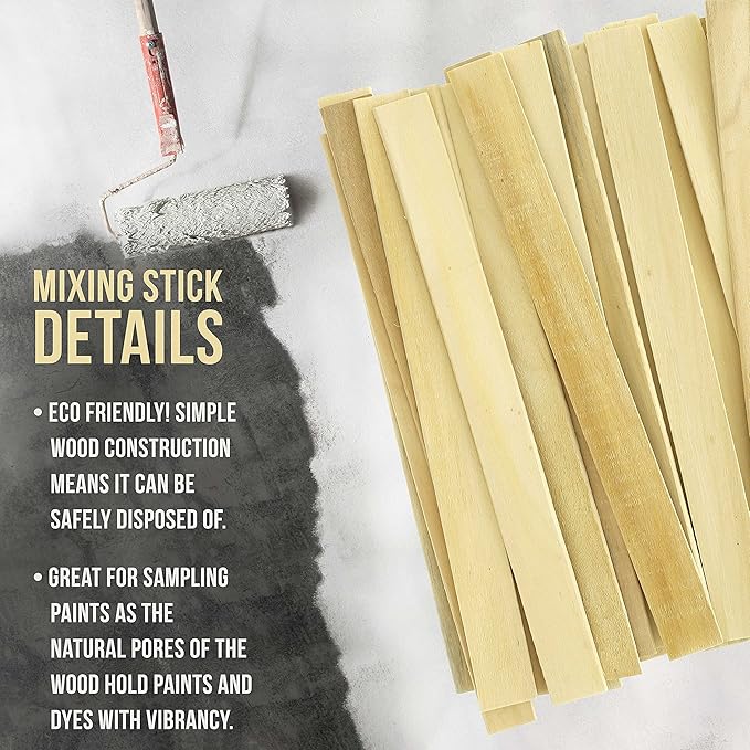 Custom Shop Craft and Paint Stirrers - 12" Premium Grade Wood - Full Case of 1000