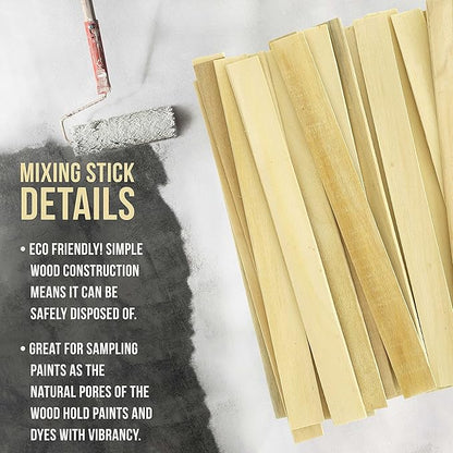 Custom Shop Craft and Paint Stirrers - 12" Premium Grade Wood - Full Case of 1000