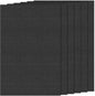6 PCS Cross Stitch Aida Fabric 14 Count, 18 by 12 Inch, Classic Reserve Cross Stitch Aida Cloth for Home DIY Embroidery Decoration, Black