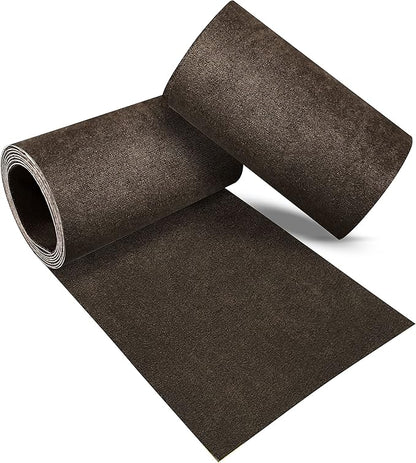 Azobur Rectangular Velvet Repair Patch, Self-Adhesive Flannel Fabric Patch, Multi Colors, Microfiber Patch，Can be Used to Patch Sofas, Car Seats, Handbags, Jacket Holes and Tears (Dark Brown)