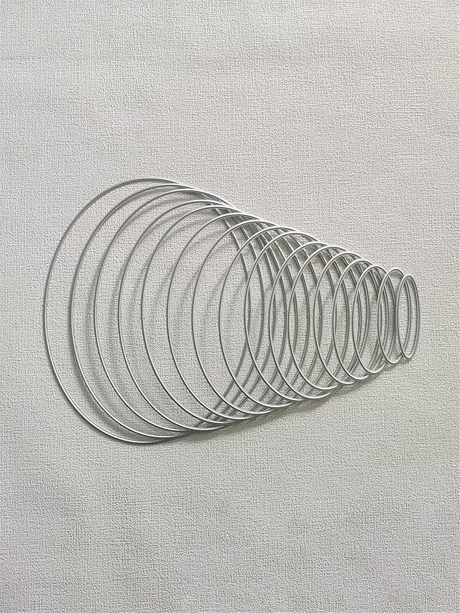 Cutting Dies Metal Stencils Scrapbooking Tools Flowers Lace Frame DIY Embossing Template for Paper Card Making Album Arts Crafts Supplies (Oval Set-14.5x11.2cm)