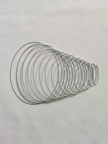 Cutting Dies Metal Stencils Scrapbooking Tools Flowers Lace Frame DIY Embossing Template for Paper Card Making Album Arts Crafts Supplies (Oval Set-14.5x11.2cm)