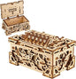 Wood Trick Enigma Chest Lock Puzzle Box Wooden 3D Puzzles for Adults to Build - Engineering DIY Project Mechanical Model Kits for Adults Wooden Models
