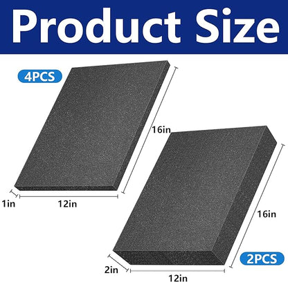 DECOHS 6 Pcs Pick Apart Foam Insert - 2 Size Pick and Pluck Sheets - Pre Cubed Pads for Cases, Toolbox, Game Box, Camera Storage Drawer