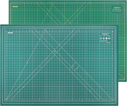 ZERRO Self Healing Cutting Mat 24" x 36", Professional Double Sided Durable Non-Slip Rotary Mat for Scrapbooking, Fabric, Quilting, Sewing-3mm Thick (A1)