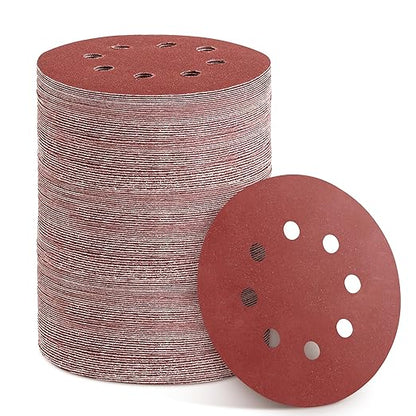 150pcs 1000 Grit Sanding Discs, 5-Inch 8-Hole Sandpaper, for Woodworking or Automotive