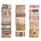 Vintage Washi Tape Set - 24 Rolls Arts Adhesive Tapes Assorted Retro Decorative Masking Tape Sets for Craft, Kids, Scrapbook, DIY, Gift Wrapping (2-Vintage Journey)