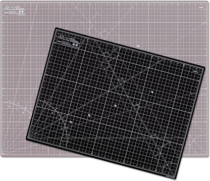Elan Cutting Mat A1 Black & Taupe, Large Self Healing Cutting Mat 24 x 36 Inch, 5-Ply Craft Board Black, Hobby Board for Crafts 24x36 Inch