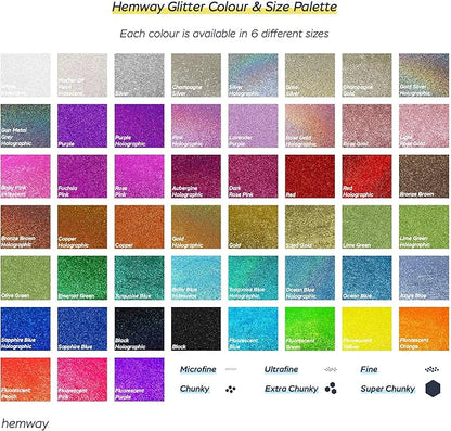 Hemway Glitter Grout Additive add Sparkle to Mosaic Tiles, Bathrooms, Wet Rooms, Kitchens, Tiled Based Rooms and Cement Based Grouts 100g / 3.5oz - Gold Holographic
