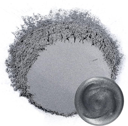 Ceya Mica Powder, 5.3oz/ 150g Grey Pearlescent Effect Colorant Pigment Powder for Epoxy Resin, Tumblers, Slime Bath Bomb, Soap Dye, Slime, Candle Making, Resin Crafting, Paint, Jewelry, Nail Polish