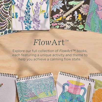 Lifelines FlowArt Activity Pad, 2-Pack - Guided Dot Art Meditations with Markers – Dot-Pop and Pogo-Dot Coloring Books for Teens, Adults & Seniors