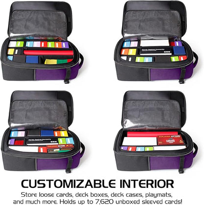 ENHANCE MTG Backpack TCG Card Storage - TCG Backpack for Deck Boxes, Sleeved Cards, Playmats, MTG Accessories
